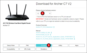 Check for Updates of TP-Link Archer C7 AC1750